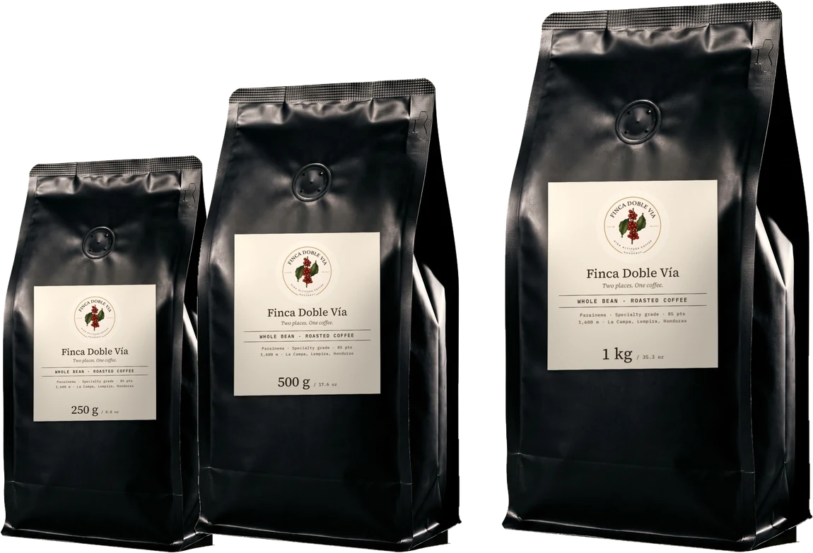 Finca Doble Vía coffee bags
